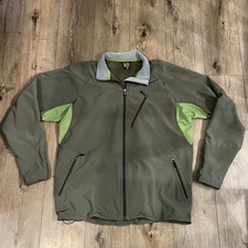 Patagonia Fleece Lined Soft Shell Jacket Olive Green Size XL