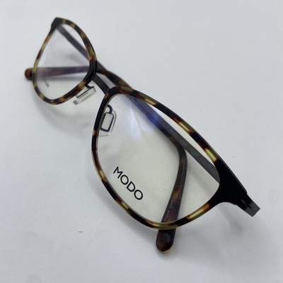 Modo Eyeglasses Frames Only, MODO 4064, 51-17-140, Brown Tortoise, Titanium