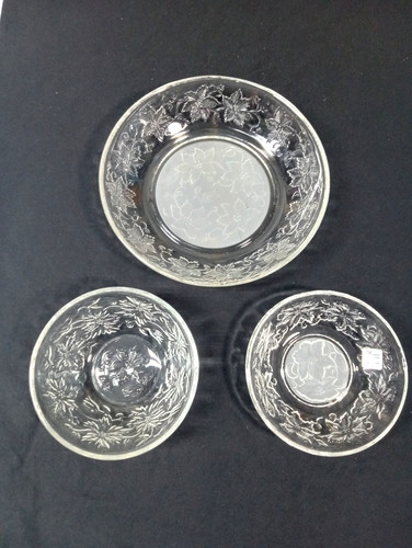 Princess House Fantasia Bowls 8 1/2 5 1/2 & 5 1/4'' 3pc's Total