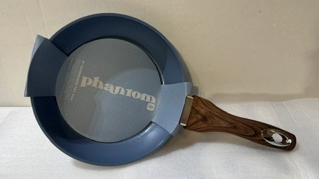 NEW Phantom Chef 8" Fry Frying Saute Pan Hammered Cast Nonstick Aluminum - BLUE