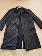 Bugatti (of Selfridges) Mens Black Trench Coat. Approx XL