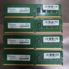 ADATA 64GB DDR4 2400MHz Memory 16GBx4 Modules AO2P24HCST2-BTCS Used/Tested
