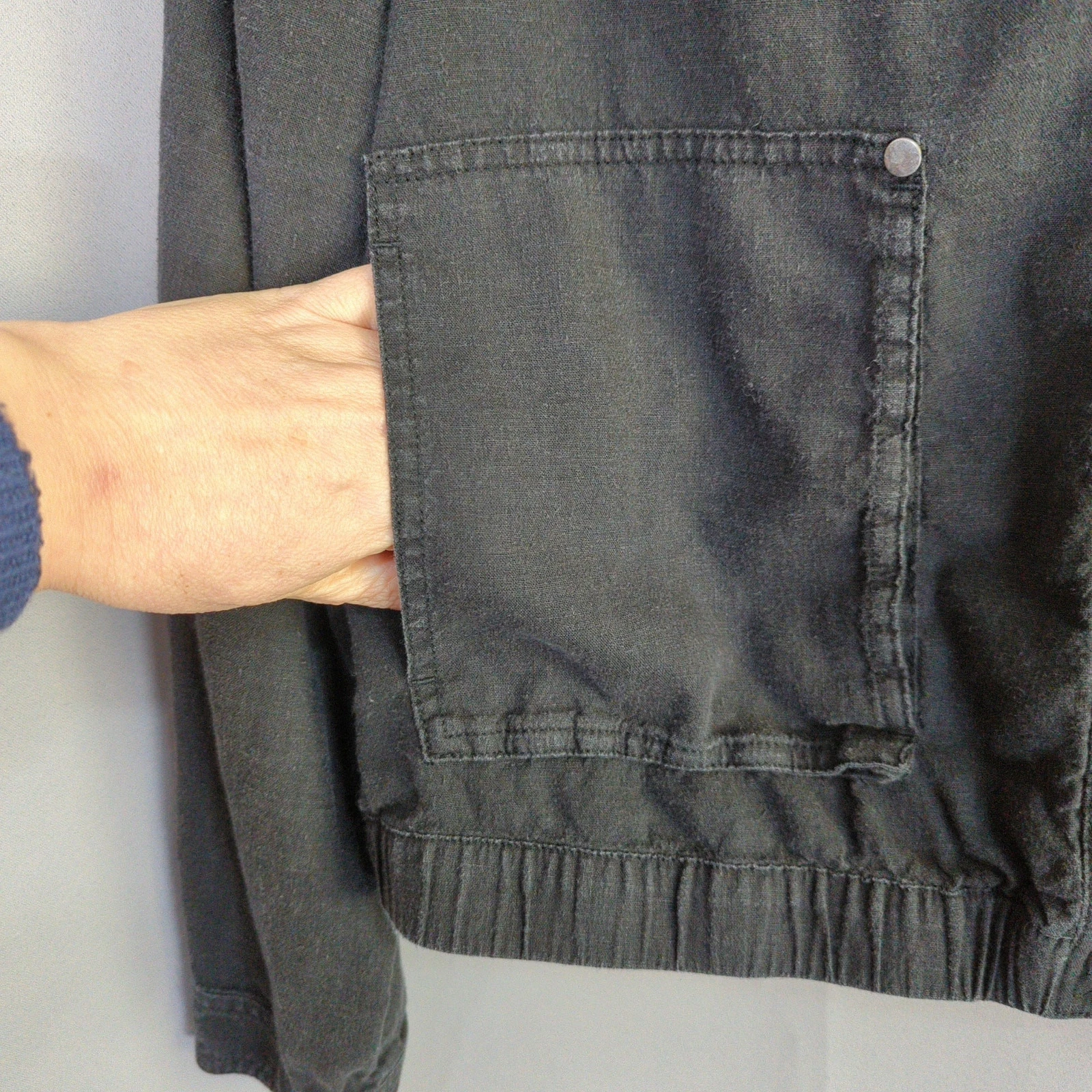 prana snider hemp blend lightweight snap front jacket