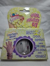 The Bead Shop To Go Go Spiral Bracelet Kit Makes 2 Colorful Glass Beads  Charms