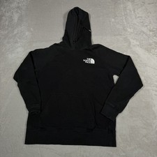 The North Face Hoodie Womens Small Black Fleece Logo Pullover Sweatshirt