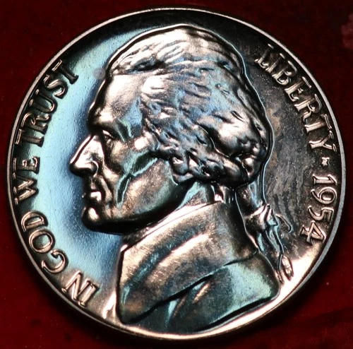 1954-P Jefferson Nickel Proof — photo from the most recent tracked eBay sale