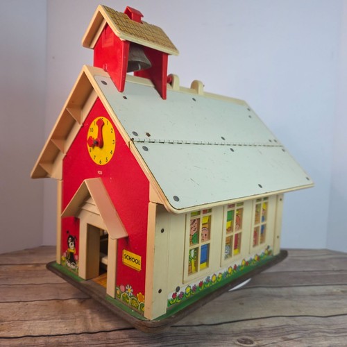 Vintage Fisher-Price Play Family Schulhaus 923 Spielzeug mit Glocke - Bild 5 von 19