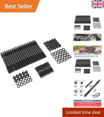 Kompletter 90-teiliger Zylinderkopf Stehbolzen Satz kompatibel mit Chevy LS1 LS6 4,8L 5,3L