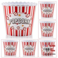 Modern Style Reusable Plastic Popcorn Box/Popcorn Containers/Popcorn 6 RED