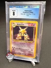 CGC 8 Base Set Alakazam Pokemon Card 1/102 Holo Rare 1999  - Blue Label