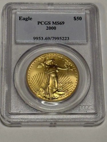 US Mint 2000 American Eagle 1 oz Gold Coin PCGS MS69 Certified