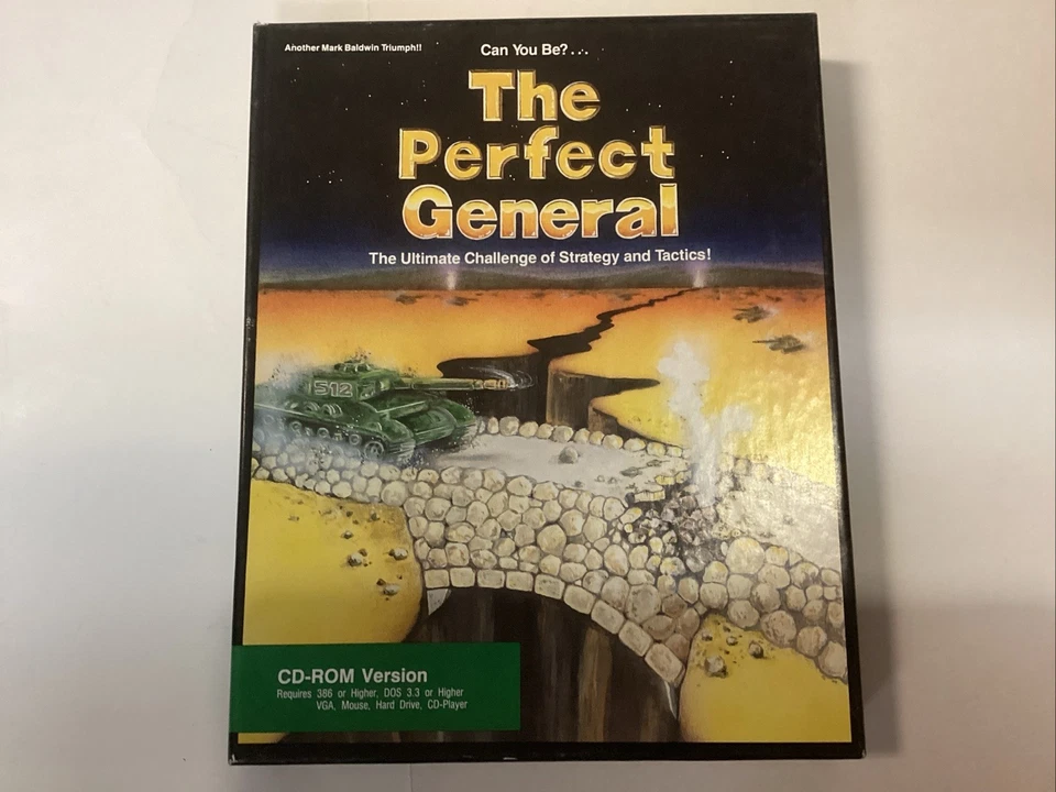 The Perfect General Cd-Rom PC 1991 QQP MS-DOS Wargame Vintage Big Box - Image 2 of 4