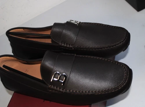 BALLY AUTHENTIC LEATHER LOAFERS 43 550.00 CART. PRIM-SUMMER COLLECTION P