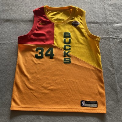 Giannis Antetokounmpo 2018-19 Milwaukee Bucks Authentic Nike City