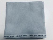 DMC Even Weave Cotton Fabric 28 Count 100 x 140 Cm  Pale Grey/green Brand New