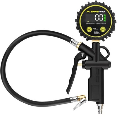 Digitaler Reifenfüller Manometer 14 Bar 200 PSI, 3-in-1 Reifendruckprüfer Kom...
