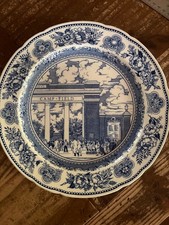 Original Wedgwood Yale University 1931 Transfer Ware Walter Camp Mem. Gateway
