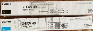 Original Canon Toner C EXV49 Cyan und Black