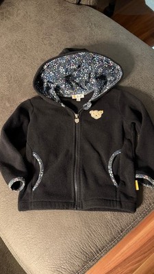 Steiff Fleecejacke blau Gr. 92 und Steiff Kuschelhase Schlenkerhase !