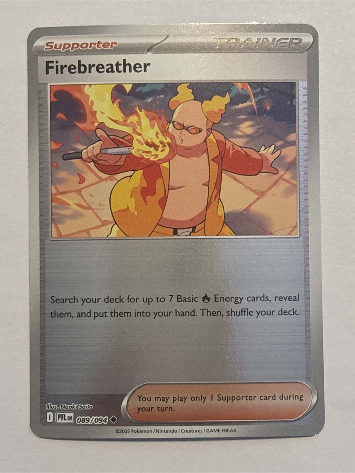 Firebreather (Reverse Holo) 089/094 - ME02 Phantasmal Flames PFL - Pokemon - NM