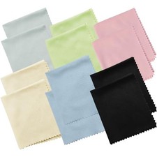 Microfiber Cleaning Cloths 12 Pack Lens Cleaning Wipes for Glasses Screens