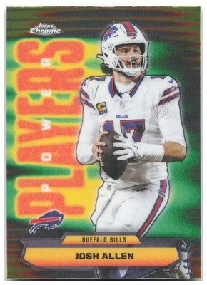 Josh Allen Topps Chrome - Power Players PP-2 Buffalo Bills 2025