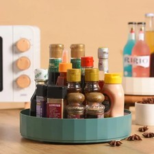 Rotating Storage Rack - Kitchen Condiment Organizer Desktop Cosmetic Holder
