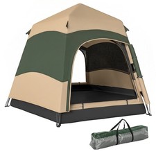 Image of Outsunny Double Layer Pop Up Tent w/Rainfly Portable Camping Shelter Refurbished
