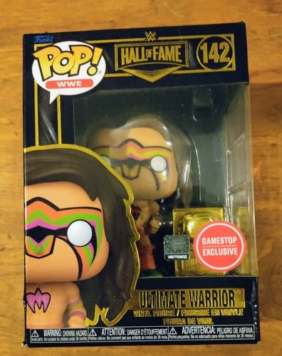 Funko Pop WWE Ultimate Warrior #142 GameStop Exclusive Figure