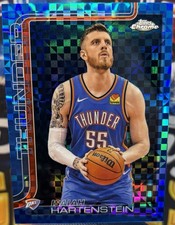 2025-26 Topps Chrome Isaiah Hartenstein Blue #181 X-Fractor OKC Thunder