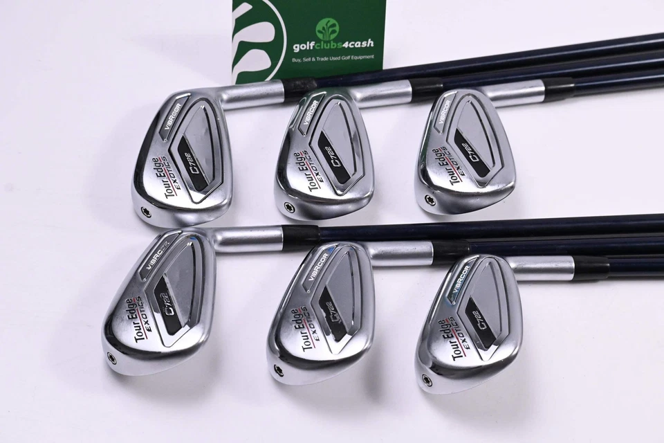 Tour Edge C722 Irons / 5-PW / Stiff Flex Fujikura Ventus Blue 8 Shafts - Image 2 of 4