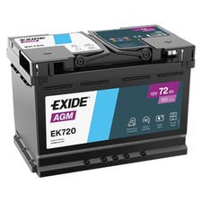 Exide EK720 AGM-Batterie 12V 72Ah 760A ersetzt EK700 Auto Batterie Starter PKW