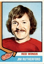 1974-75 Topps #225 Jim Rutherford Detroit Red Wings