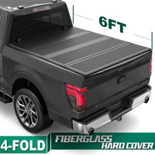 Tonneau Truck Bed Cover For 04-12 GMC Canyon Chevrolet Colorado w/ 6FT Long Bed