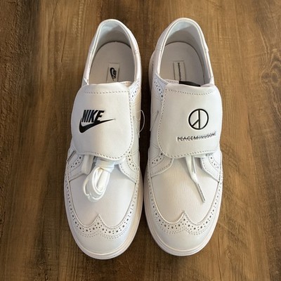 Nike Peaceminusone Kwondo 1 Triple White G-Dragon Men 9.5 B Grade