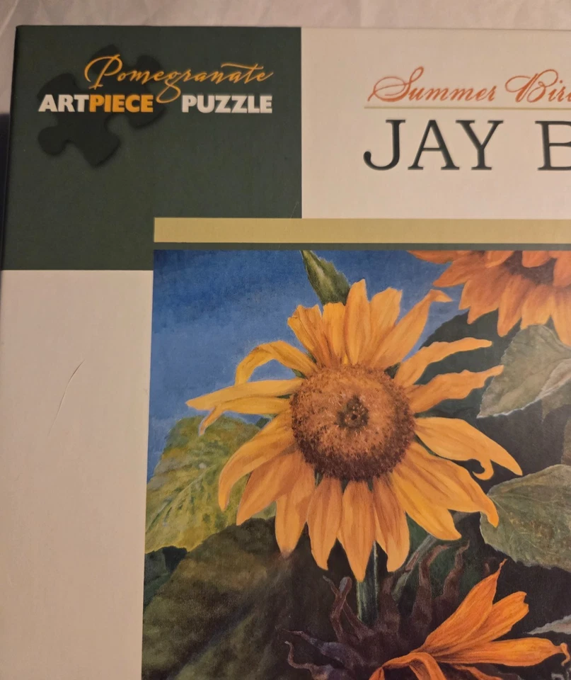 Summer Birds & Sunflowers by Jay Burch 1000 Piece Jigsaw Puzzle Pomegranate - Image 3 of 4