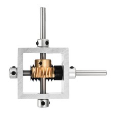 1:10 Reduction Gearbox 1 Module 10 Teeth with 6mm Shaft 100x100x50mm