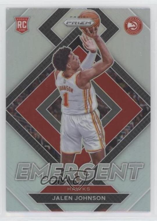 2021-22 Panini Prizm Emergent Silver Prizm Jalen Johnson #18 Rookie RC 0ym4