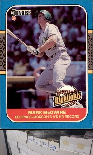 1987 Donruss Highlights #46 Mark McGwire - DL