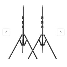  2-Pack Set Tripods, GVM Foldable Aluminum Light Stands, Universal Stands