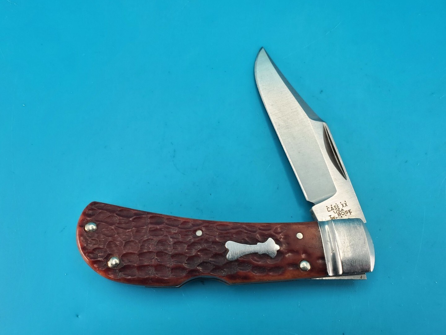 2020 CASE XX 612020 TONY BOSE LANNY'S CLIP JIG CHESTNUT BONE POCKET KNIFE!