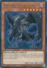 Yugioh! Blackwing - Elphin the Raven - MAZE-EN038 - Rare - 1st Edition Near Mint