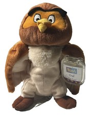 Mattel Star Bean Disney Winnie The Pooh Owl Standing Stuffed Animal Plush w/ Tag