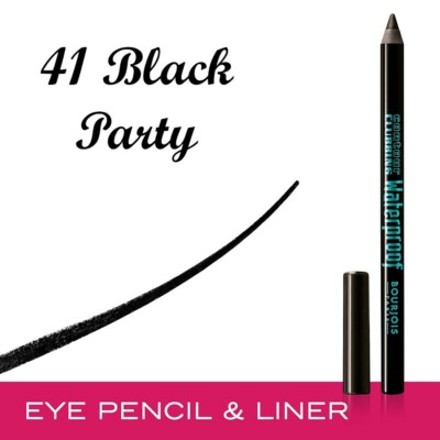 2 × Bourjois Contour Clubbing Waterproof Eyeliner Pencil 1,20g - 41 Schwarz Party