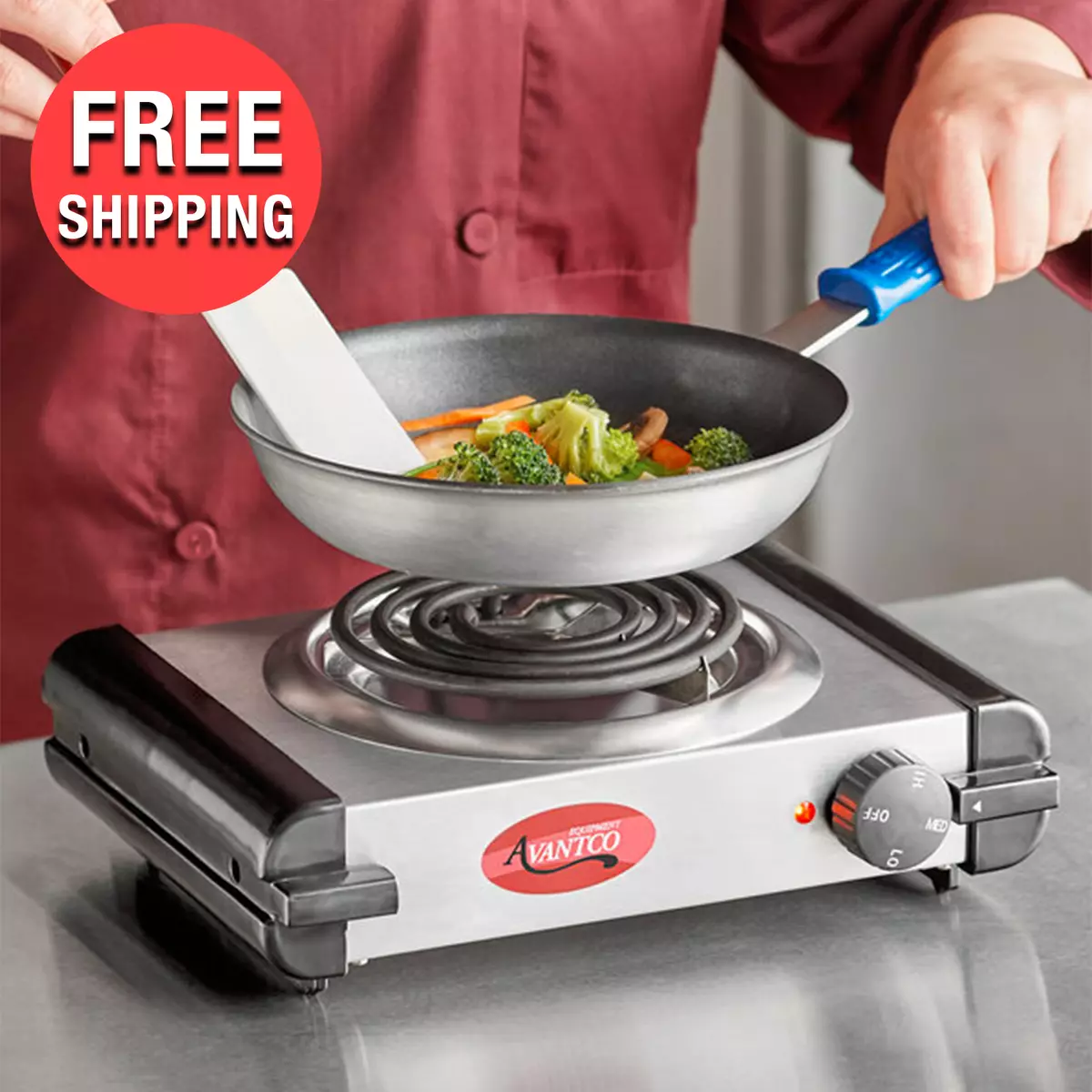 Commercial electric countertop sale range