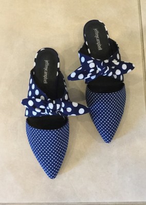 jeffrey campbell polka dot charlin mules