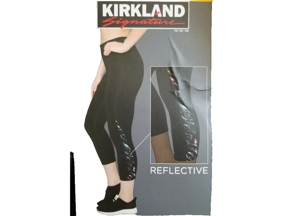 Leggings negro poliéster Kirkland Signature para Mujeres