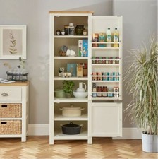 Larder Pantry Cupboard Cotswold Cream Painted Single Kitchen Bedroom Furniture