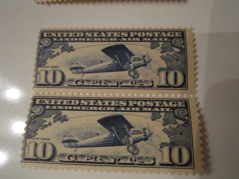 1927 U.S. STAMP SCOTT #C10 AIRMAIL STAMPS 3 PAIRS ALL MINT - MNH - OFC-2 - Image 3 of 4