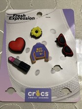 Authentic Crocs jibbitz shoe charms New Girl Power Accessories 5 Piece Bundle